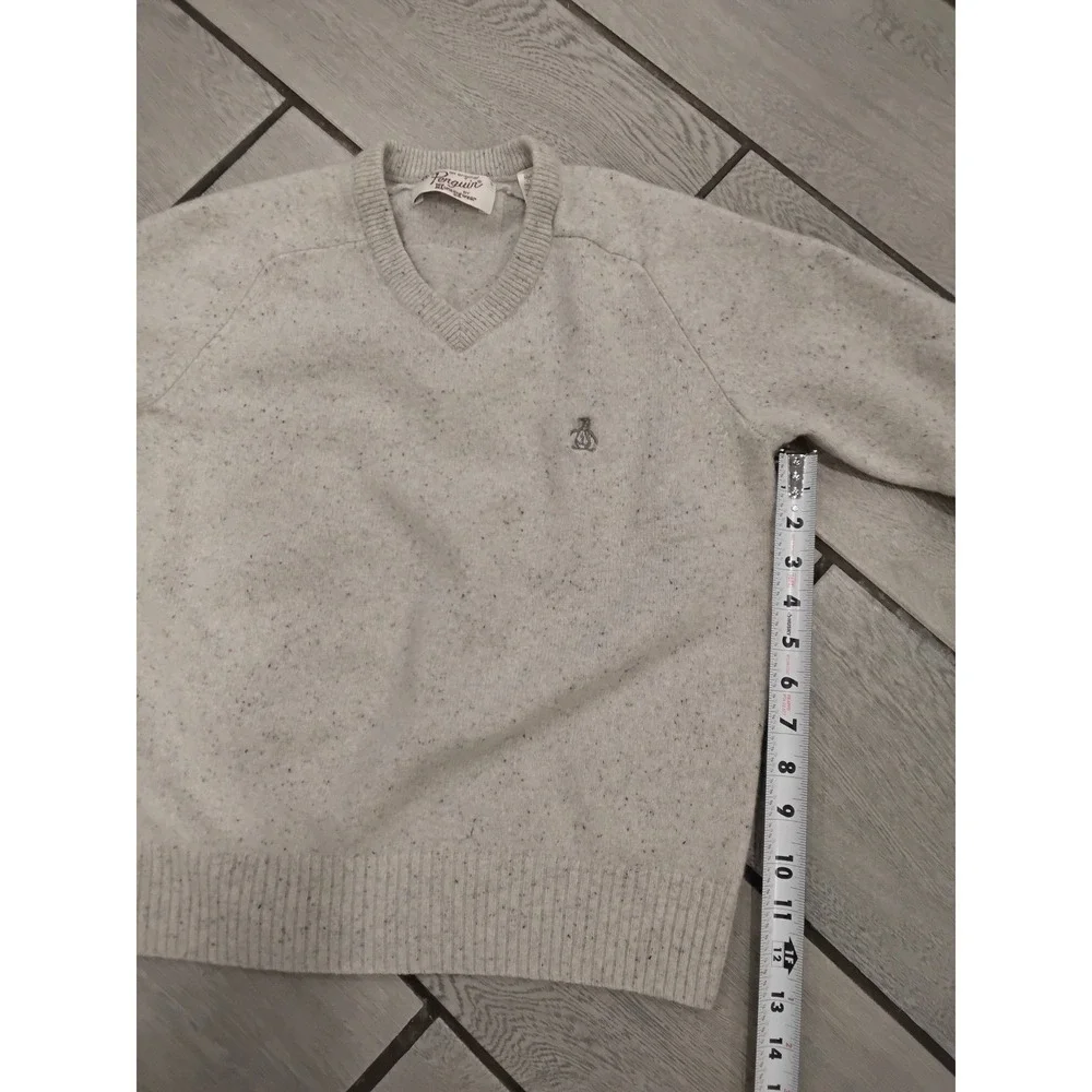 Original Penguin by Munsingwear Mens Speckled‎ V Neck Sweater Size S
